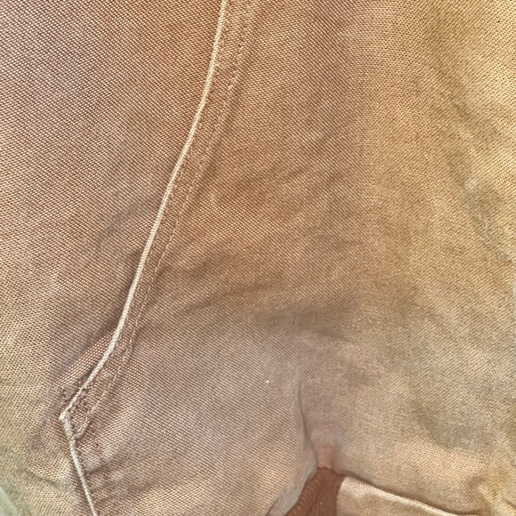 Carhartt Work Jacket 2XL Khaki Men’s Heavyweight Full Zip Hoodie Canvas J131 BRN - Picture 6 of 8
